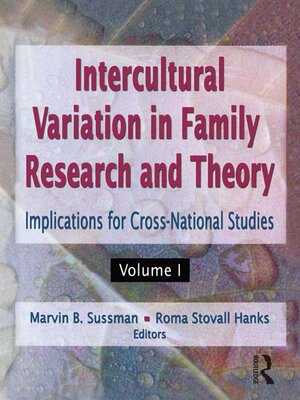 cover image of Intercultural Variation in Family Research and Theory